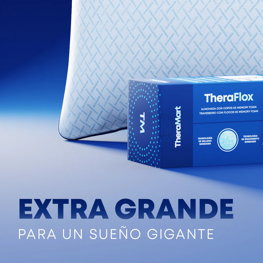 Almohada con Memoria y Copos de Gel TheraFlox - Image 3
