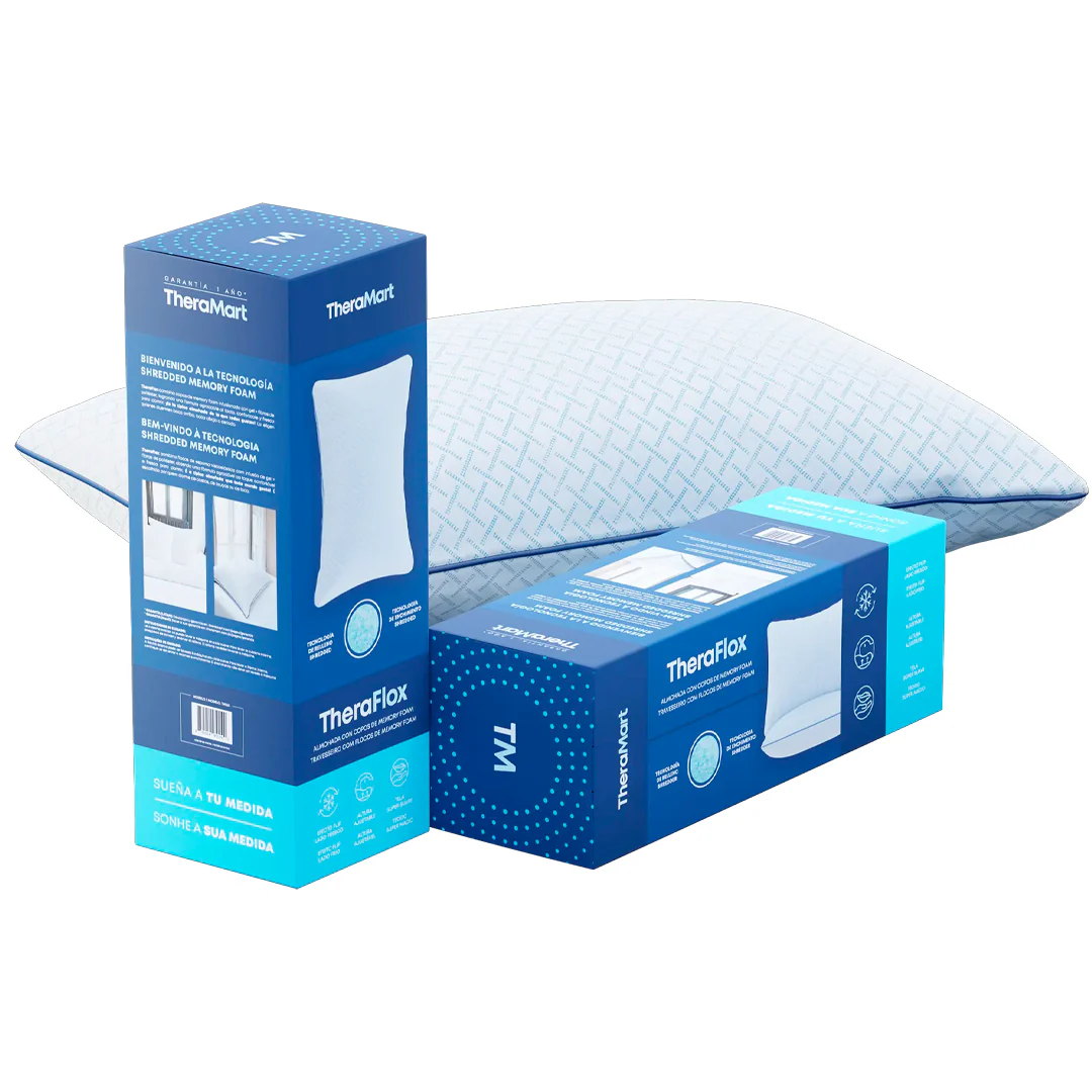 Almohada con Memoria y Copos de Gel TheraFlox - Image 7