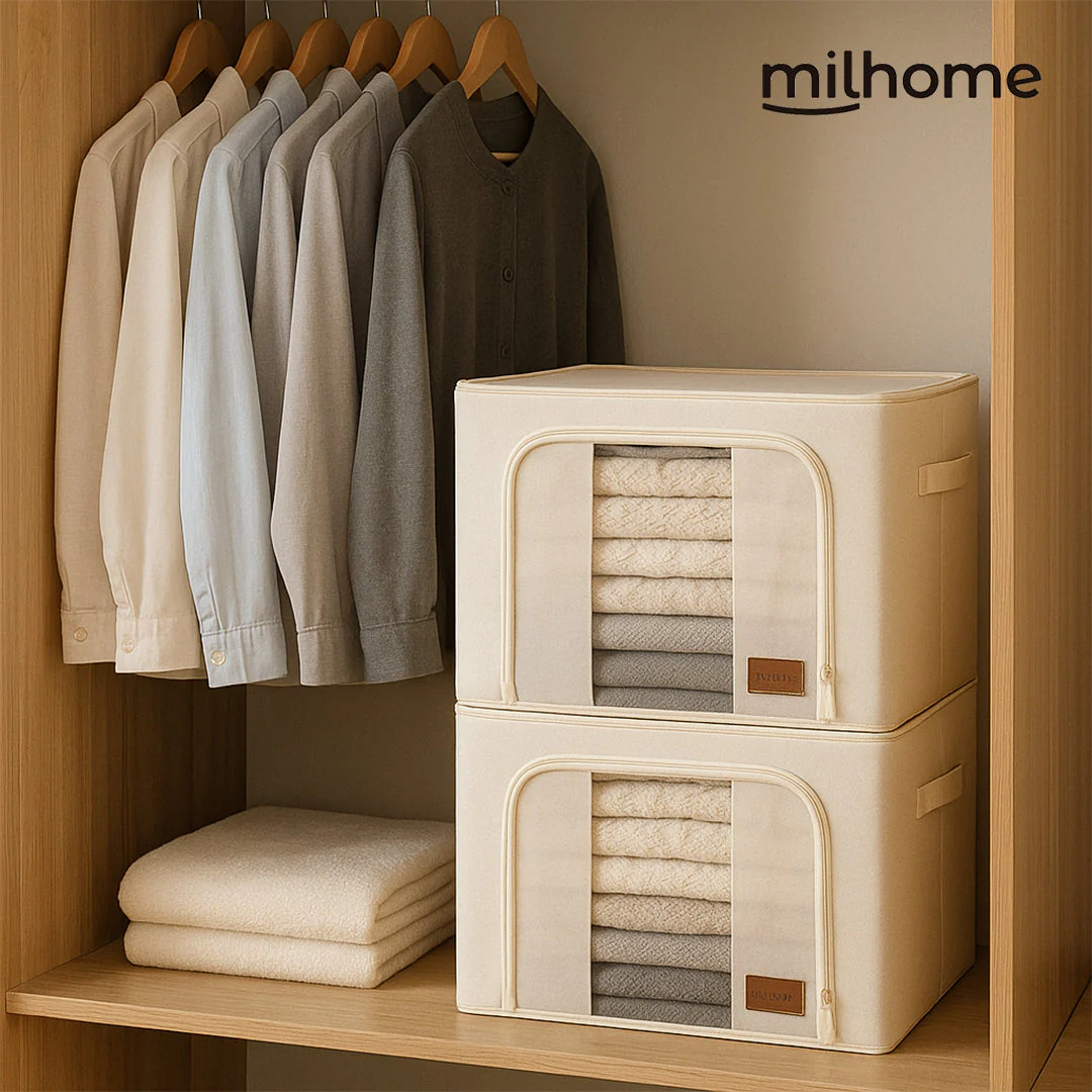 Caja Organizadora de Tela Diseño Estructural Milhome - Image 4