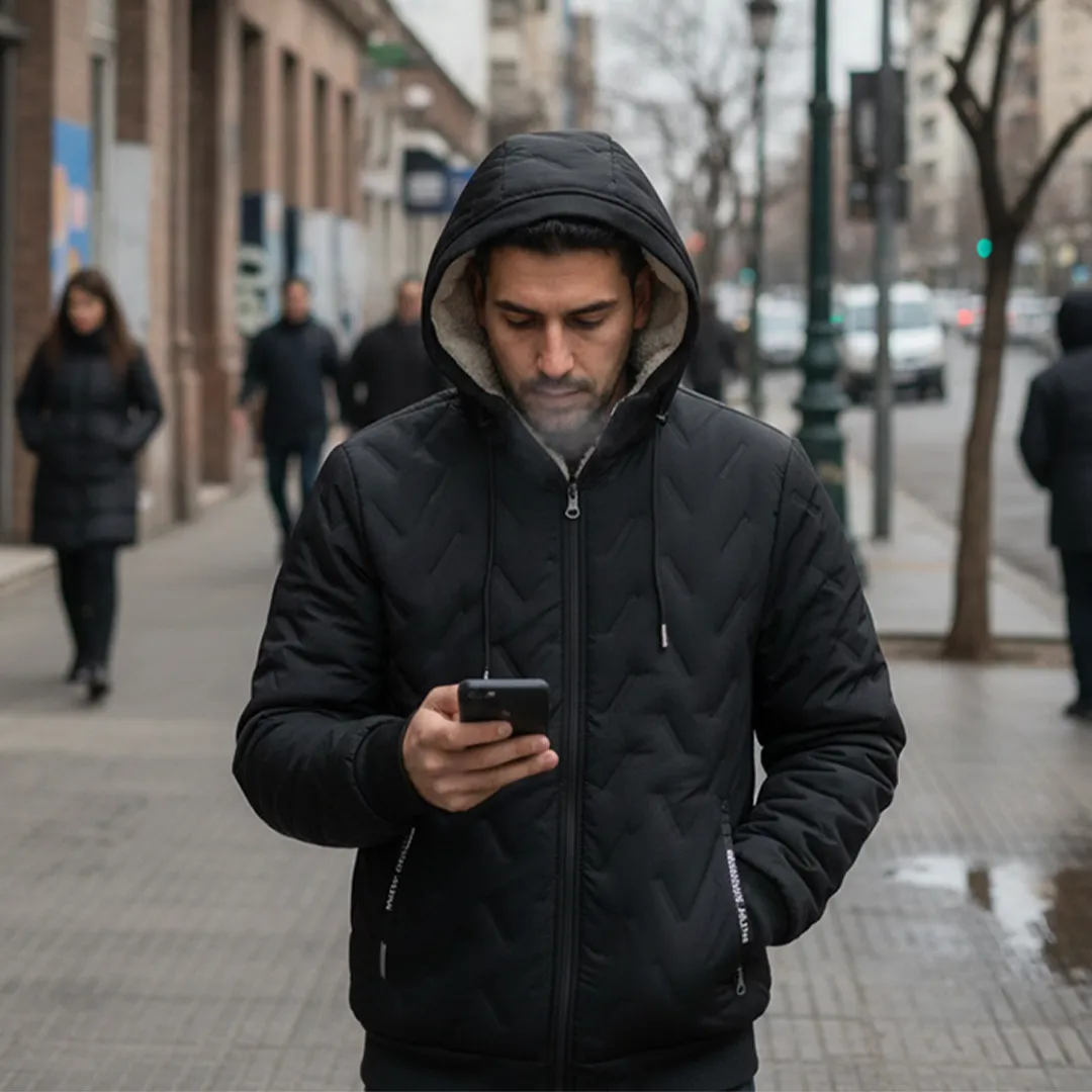 Campera Winter Zipp Con Forro super Calido - Image 7