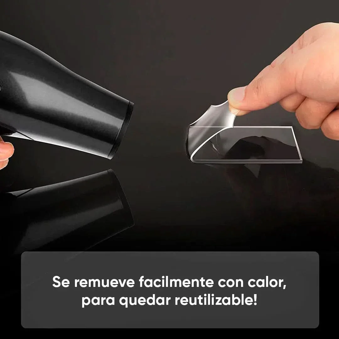 Cinta de Doble Faz Transparente Pegamucho de 5m Leisel - Image 8
