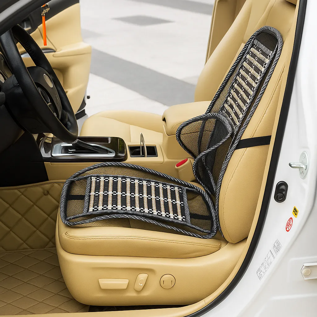 Respaldo Ergonómico de Bambú para Coche - Image 3