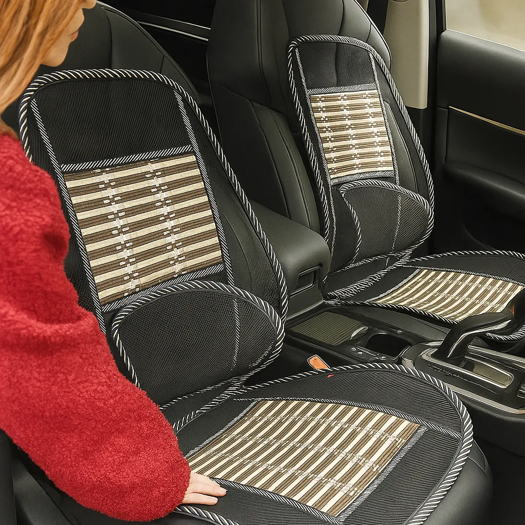 Respaldo Ergonómico de Bambú para Coche - Image 7
