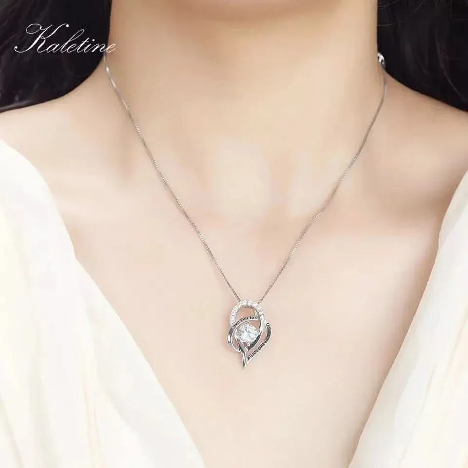 Colgante Corazón Enlazado con Piedra - Image 5