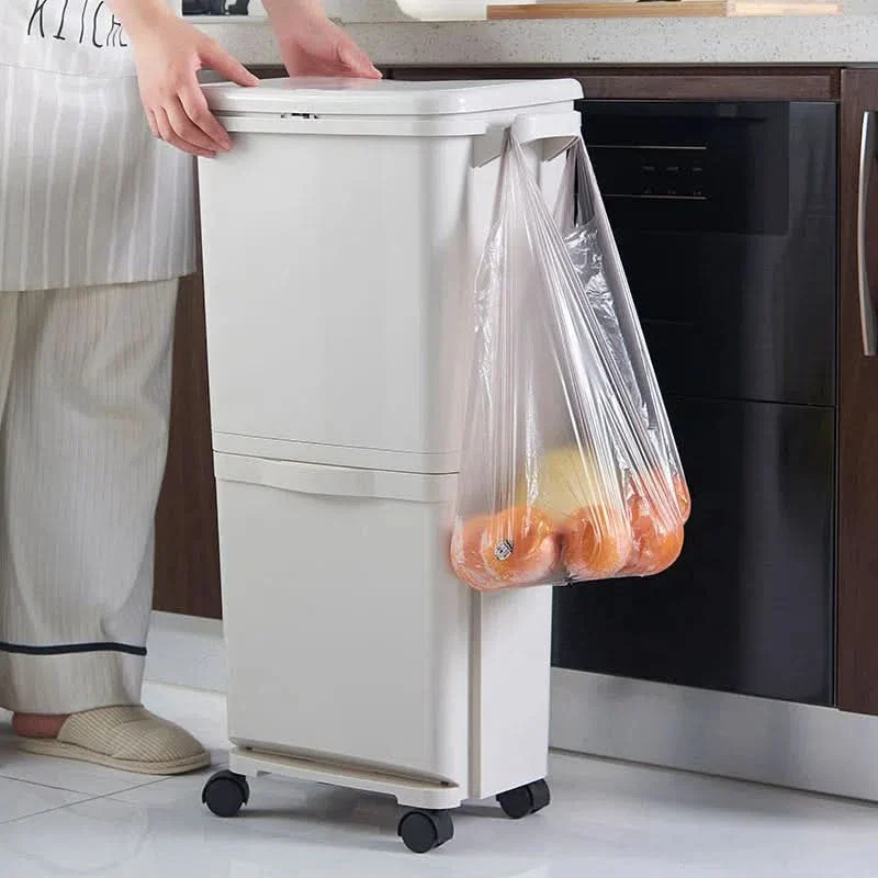 Contenedor Papelera para Basura 2 Niveles Vertical 42L - Image 4