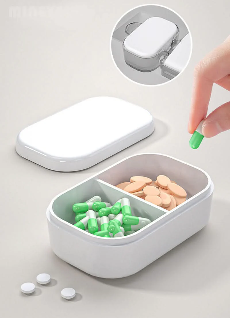 Contenedor Organizador de Medicamentos Blanco - Image 3