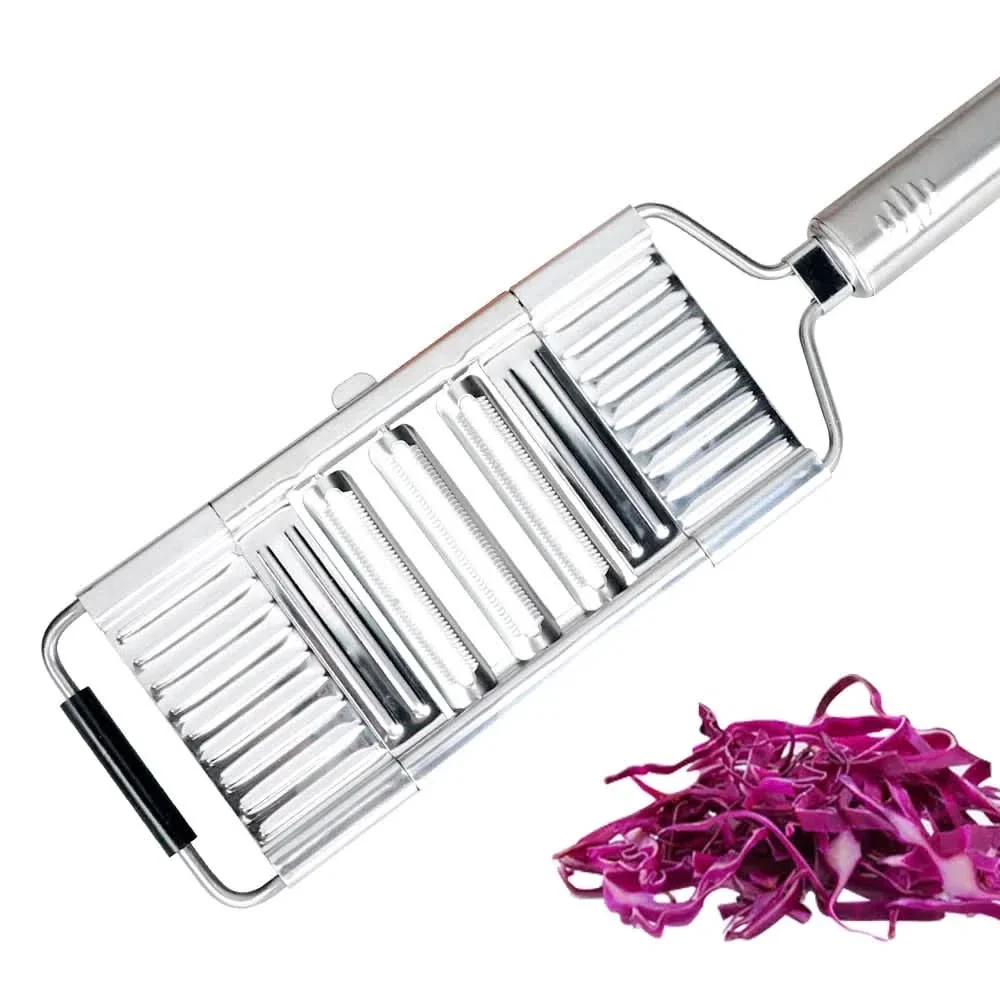 Rallador Cortador De Verduras Manual de Acero con Manija - Image 3