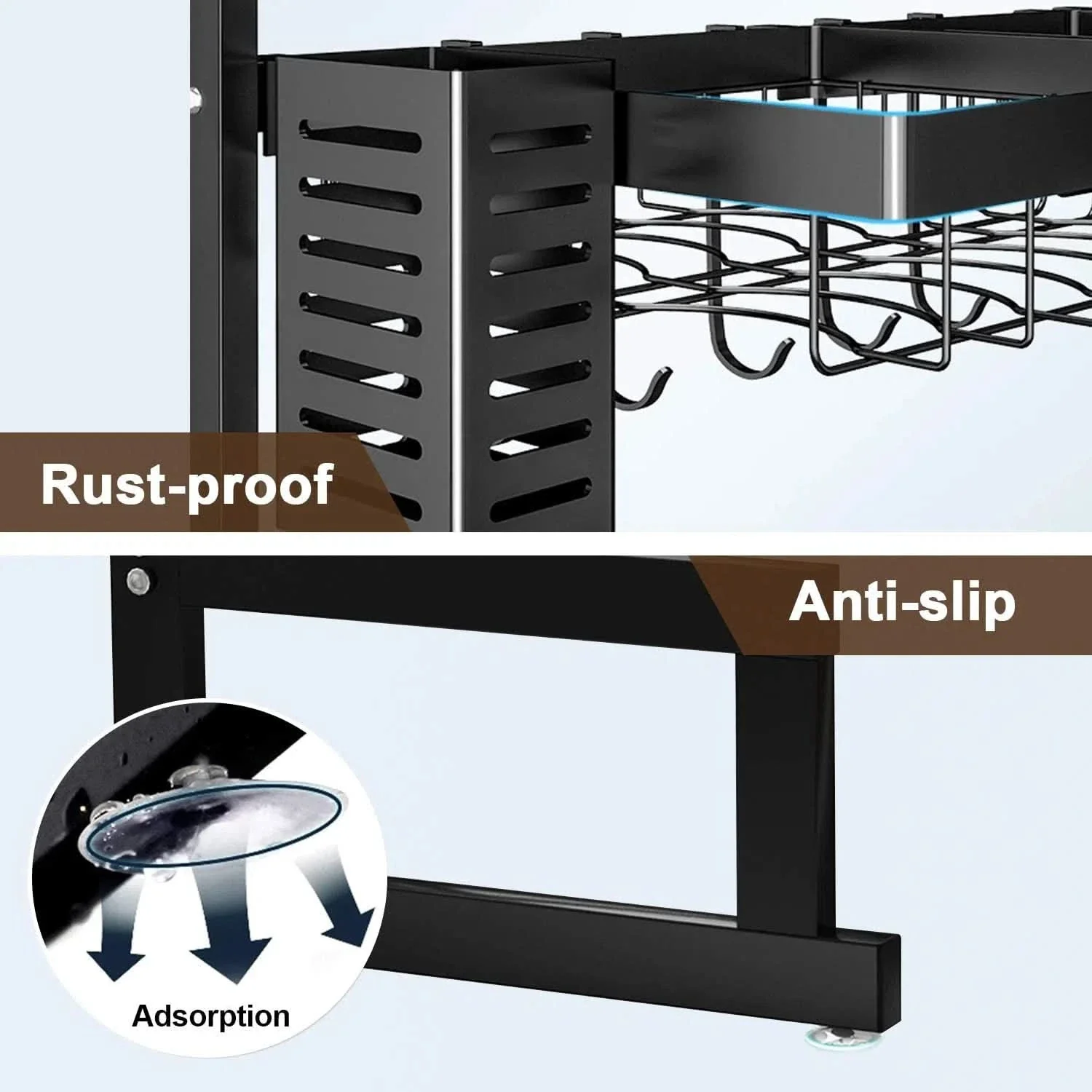 Escurridor de Platos Estructural 2 Pisos Premium para Mesada - Image 5