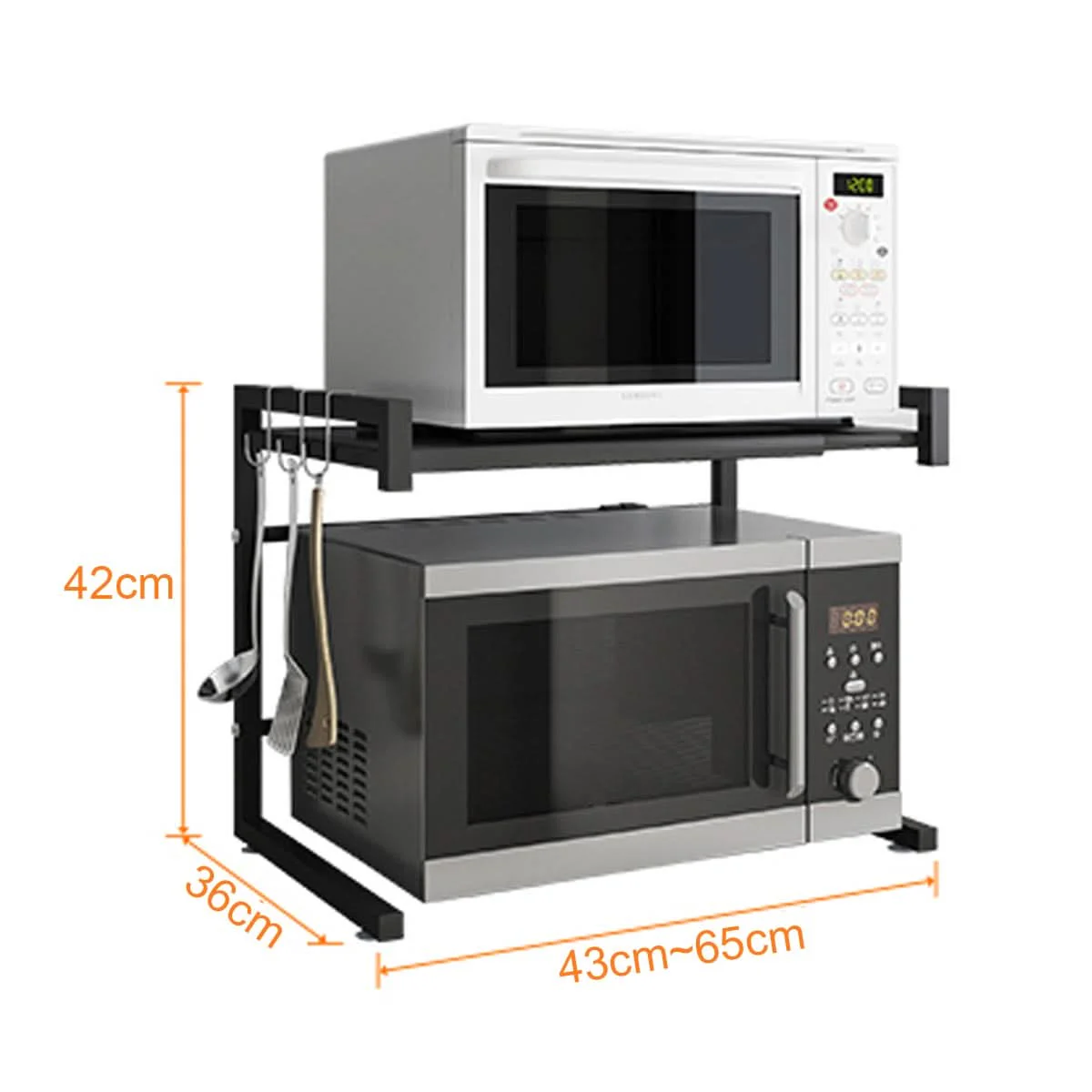 Estante de Metal para microondas con largo ajustable - Image 3