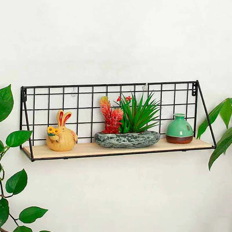 Estante Decorativo con Adhesivos Madera y Metal - Image 16