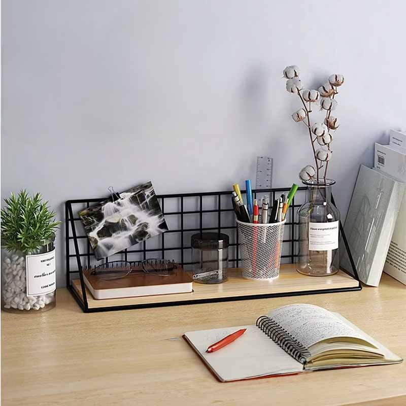 Estante Decorativo con Adhesivos Madera y Metal - Image 8