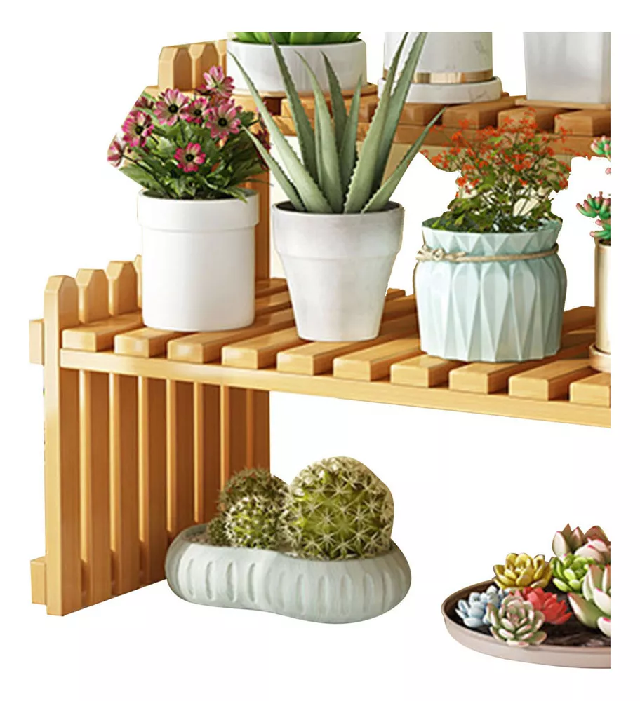Estanteria Decorativa en Madera 2 Niveles - Image 7