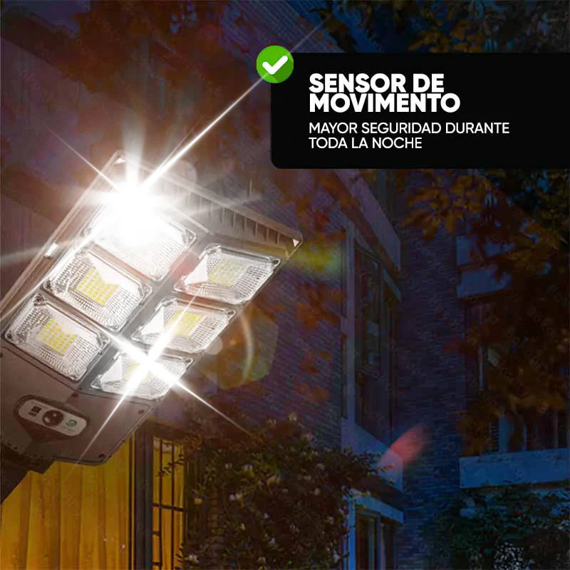 Foco Solar Grande 6 Luces Led con Control - Image 8