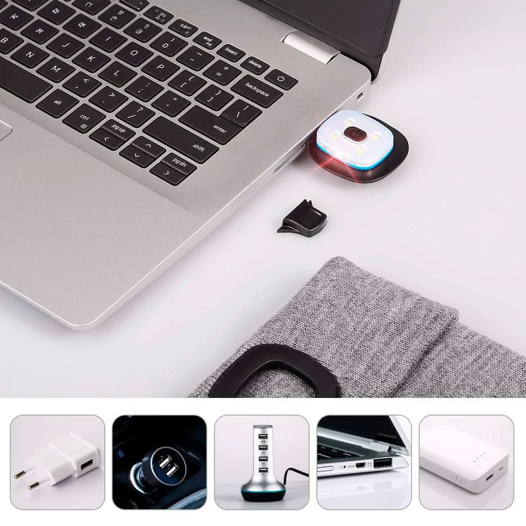 Gorro con Linterna Led Recargable USB - Image 8
