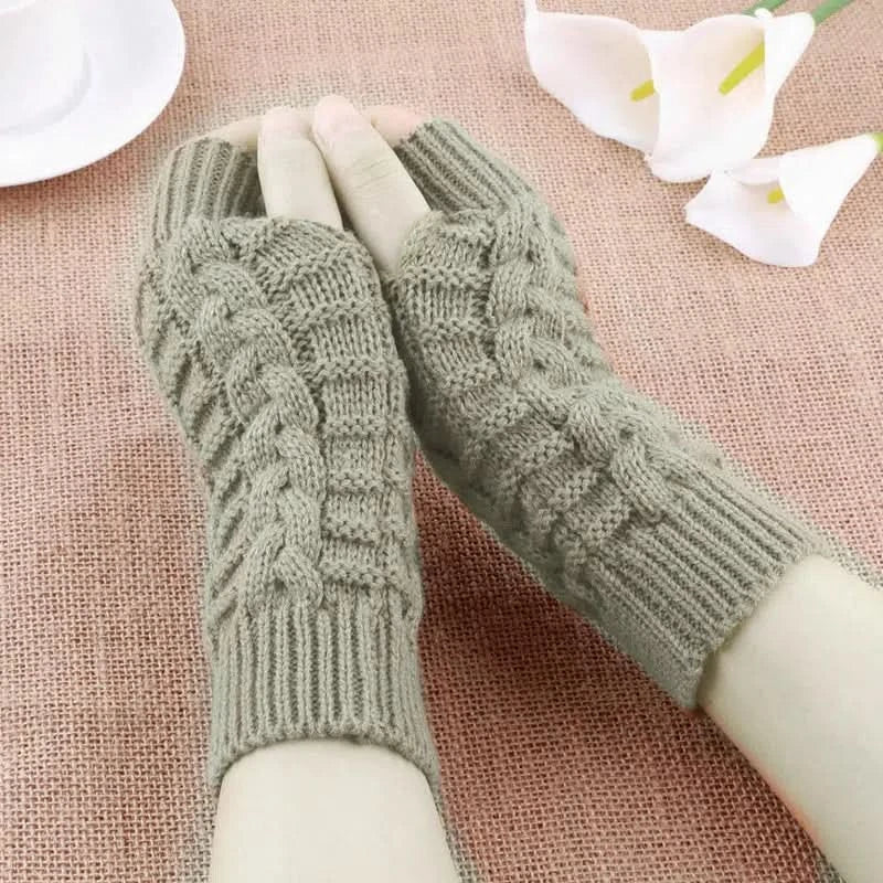 Guantes de Medio Dedo en Lana Calidos y Suaves - Image 9