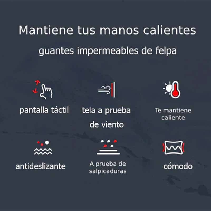 Guantes Termicos con Dedo Tactil y Silicona Antideslizante - Image 3