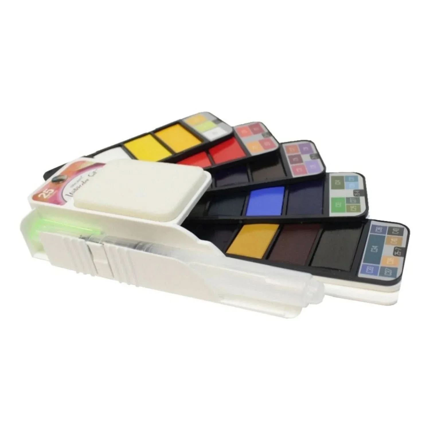 Set De Pintura De Acuarela Con Pincel De Agua y 24 Colores - Image 3