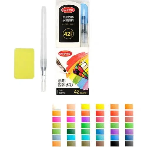 Set De Pintura De Acuarela Con Pincel De Agua y 24 Colores - Image 7