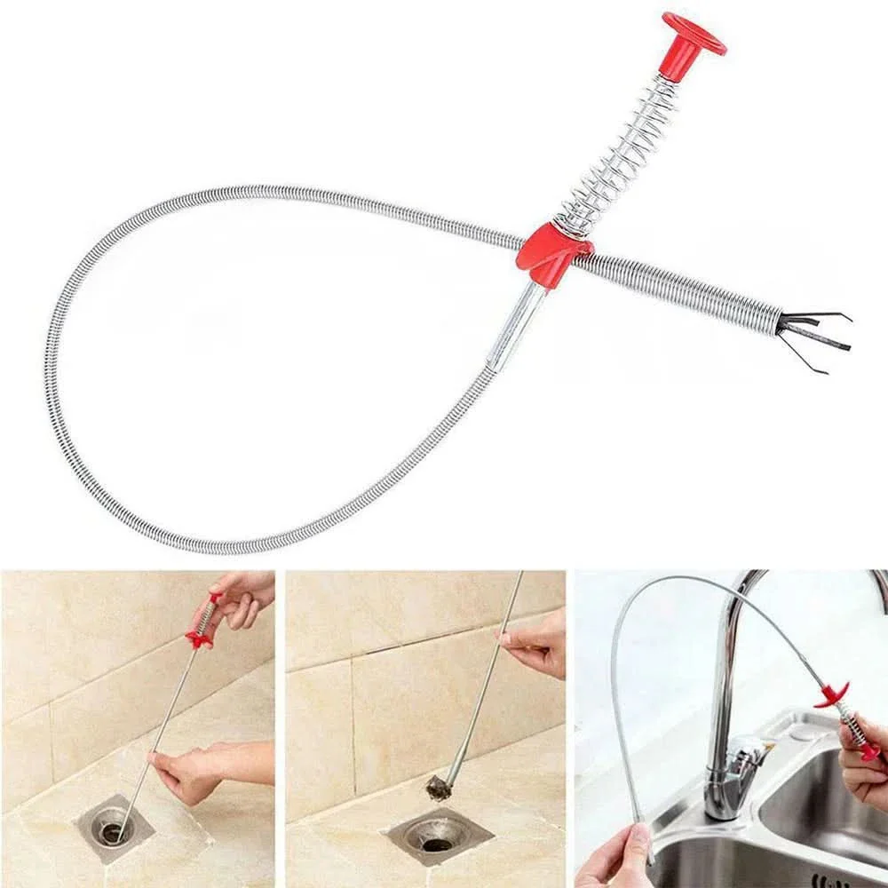 Limpiador Destapador de Tuberías Flexible 150cm con Pinza - Image 6