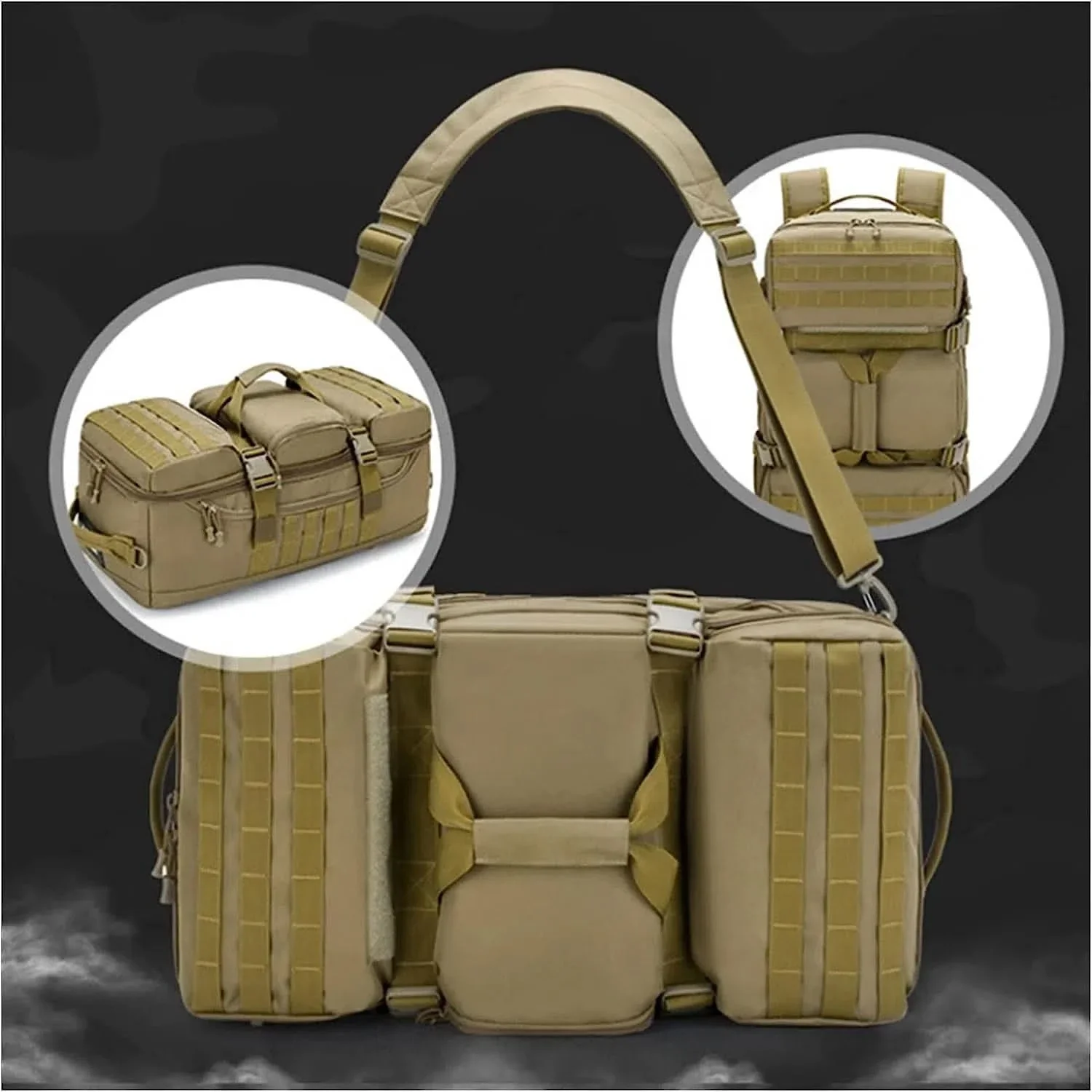 Mochila Bolso 2 en 1 Táctica Airsafe Impermeable - Image 6