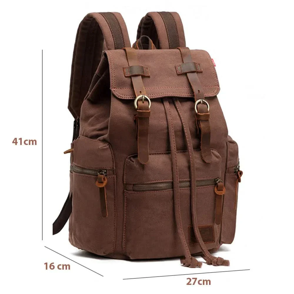 Mochila Kaukko Vintage Casual de Lona Marca Vinitivo - Image 7