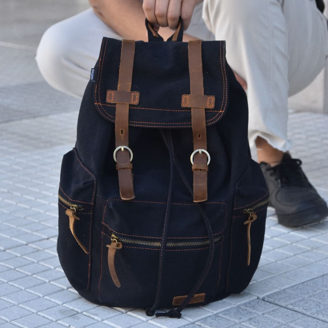 Mochila Kaukko Vintage Casual de Lona Marca Vinitivo - Image 8