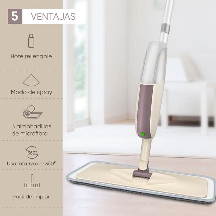 Mopa Plana con Aspersor + 2 Repuestos de Regalo MilGenial - Image 3