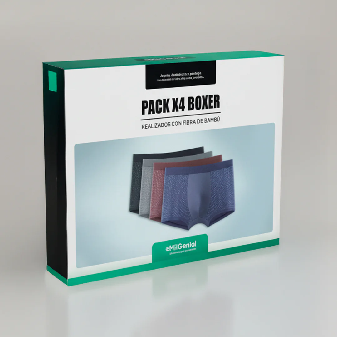 Pack de 4 Boxer de Fibra de Bambú MilGenial - Image 6