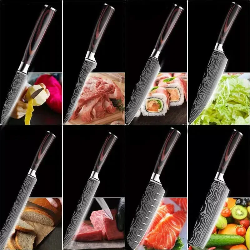 Set de 9 Cuchillos Omura para Cocina Modelo Omine - Image 10