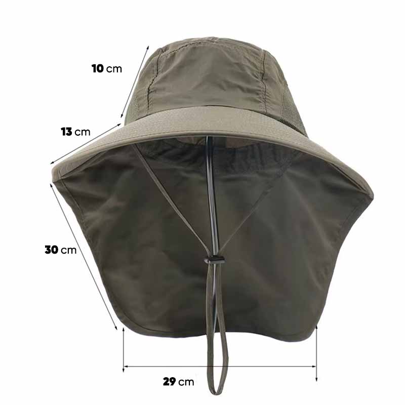Sombrero con Solapa con Protección para el Cuello - Image 13