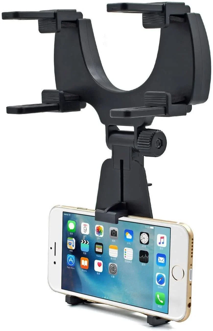 Soporte de Celular Para Auto Espejo Retrovisor Regulable - Image 3