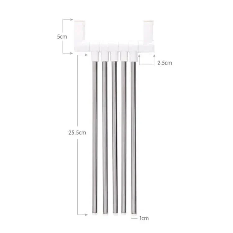 Soporte para Toallas Giratorio de 5 Brazos para Baño - Image 4