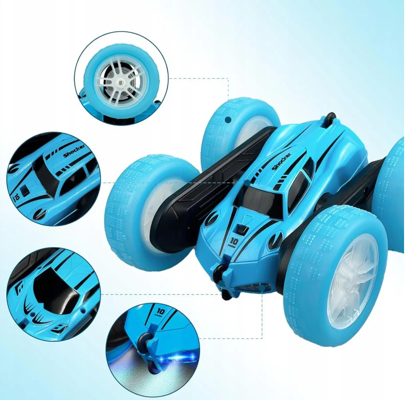 Supercar 360 Grados Recargable con Luz y Control Remoto - Image 6